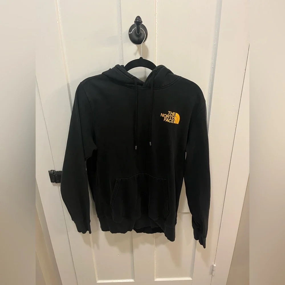 The North Face Black logo Hoodie Size
